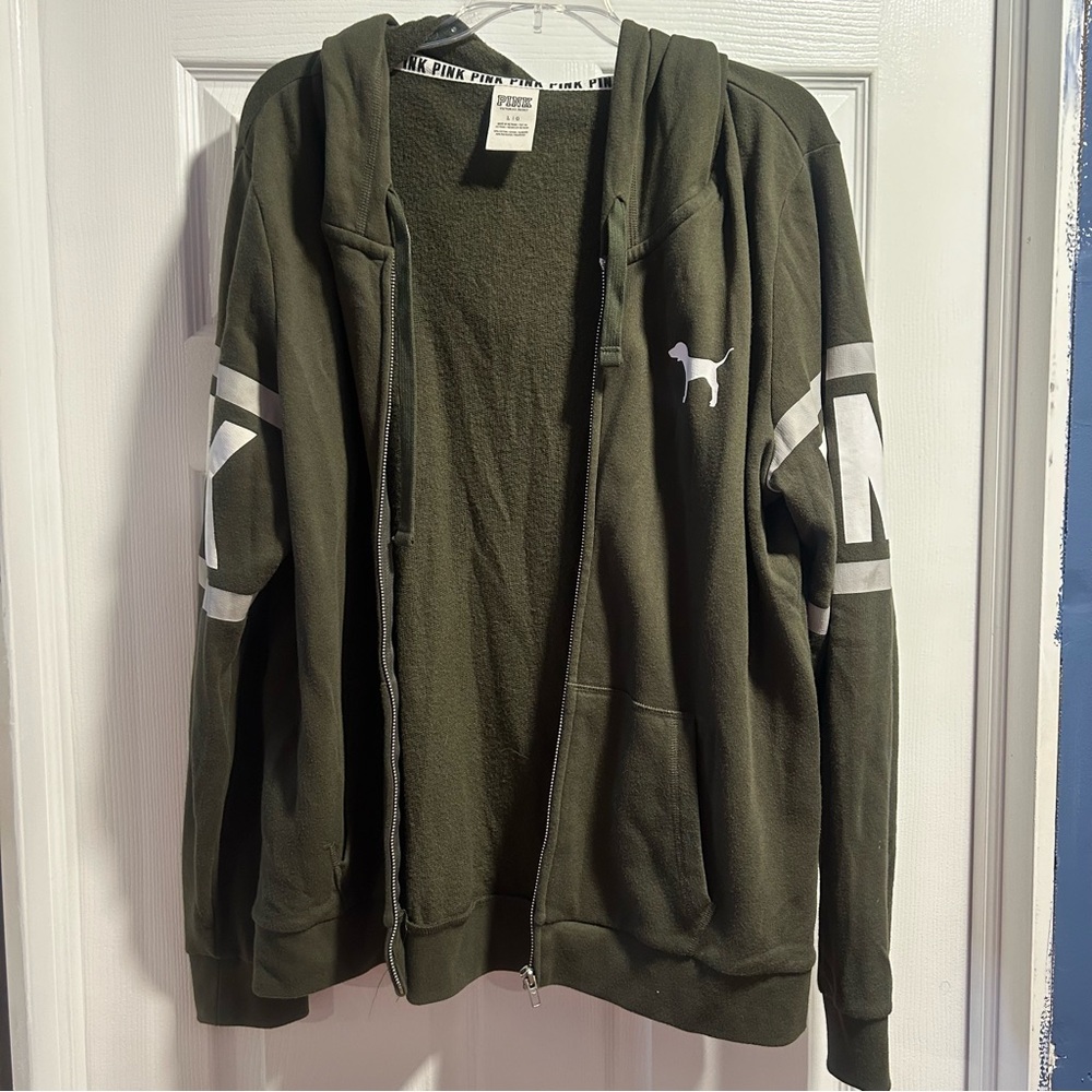 PINK zip up sweatshirt